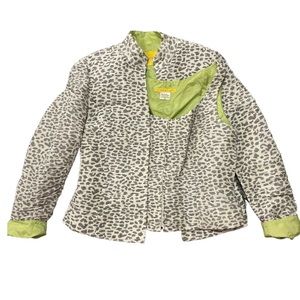 Leopard vest and jacket set